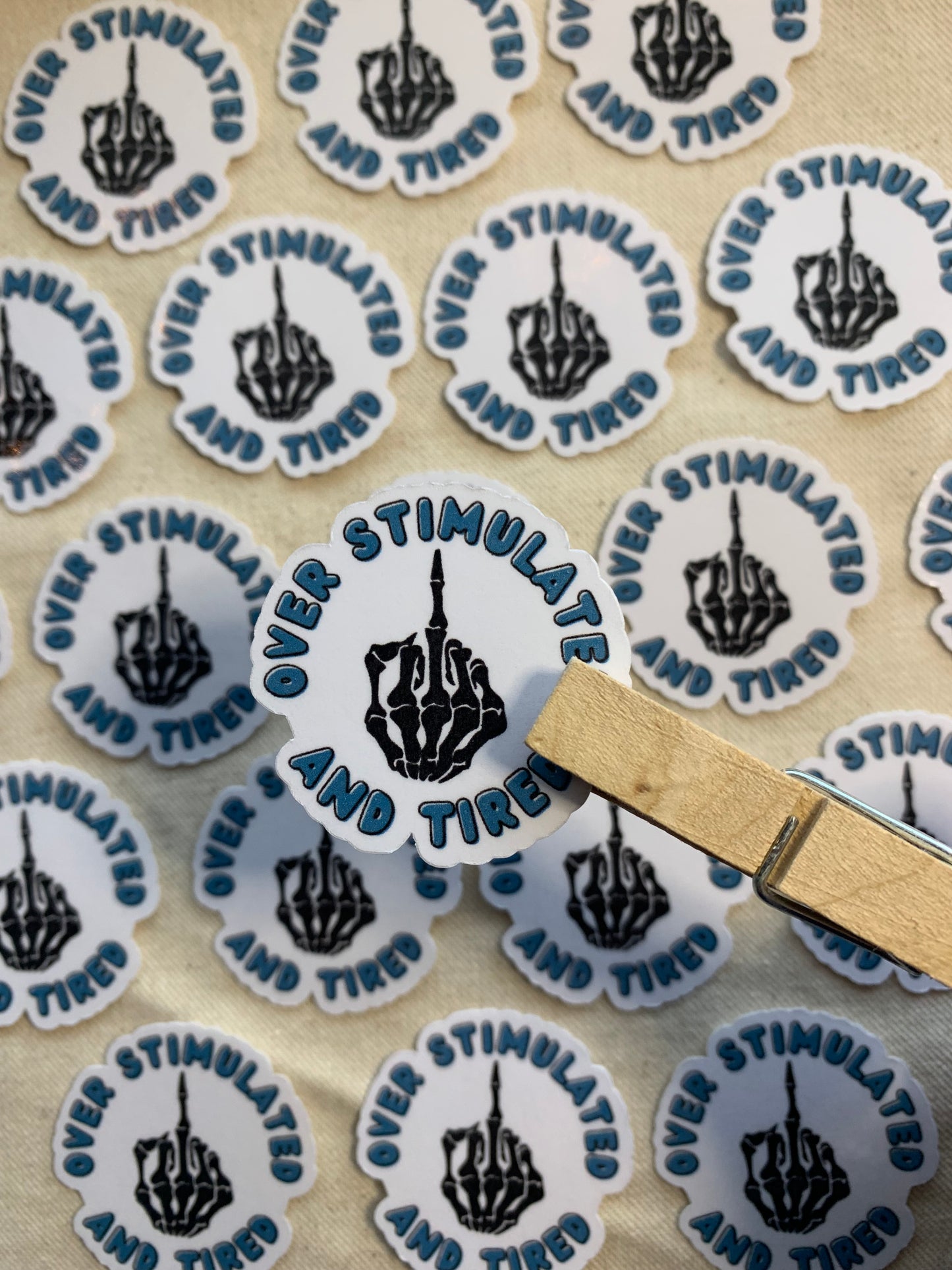 Over Stimulated Sticker