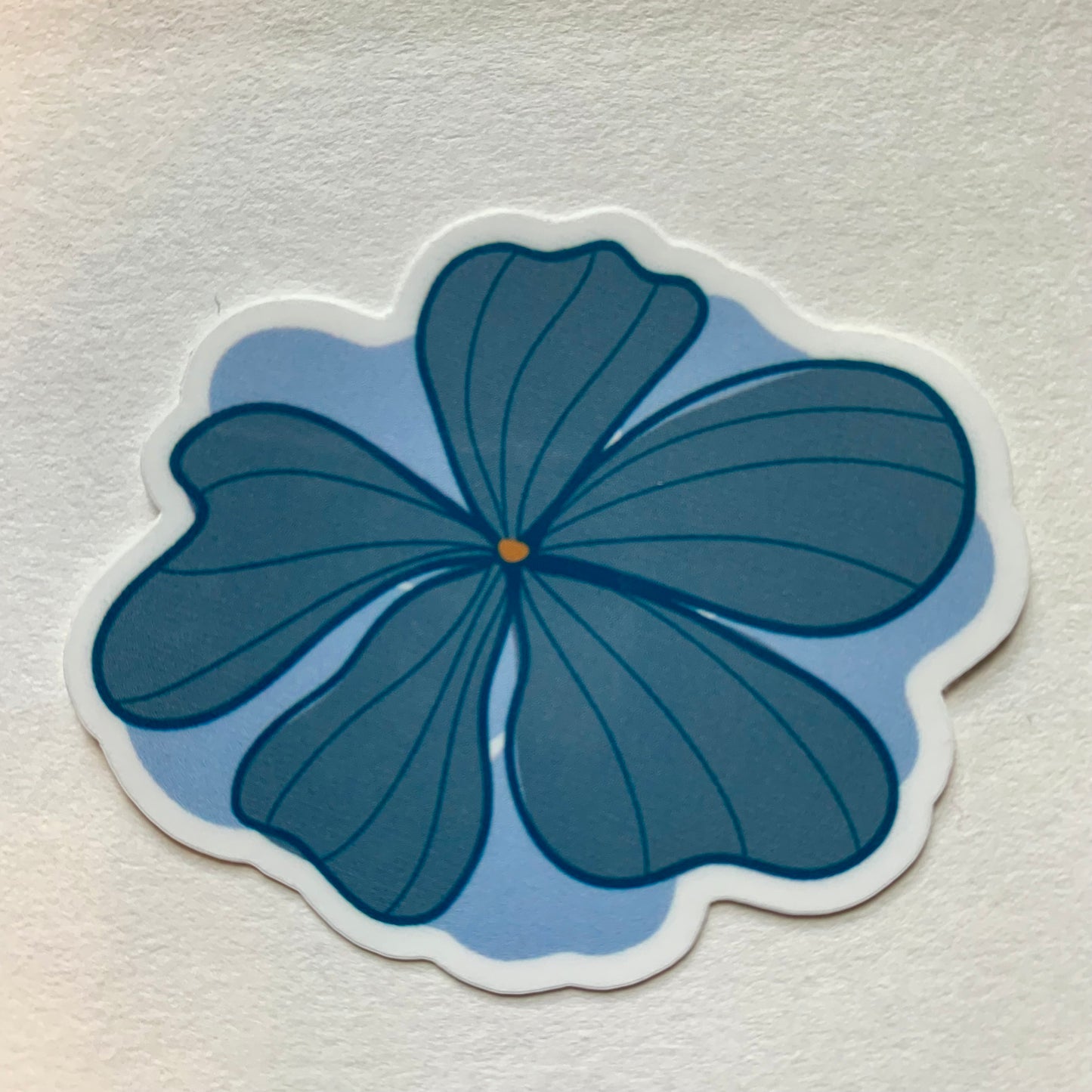 Blue Flower Sticker