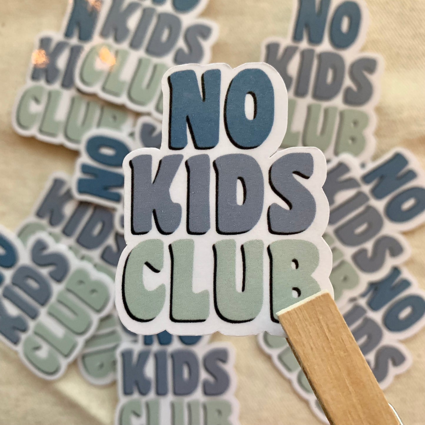 No Kids Club Sticker