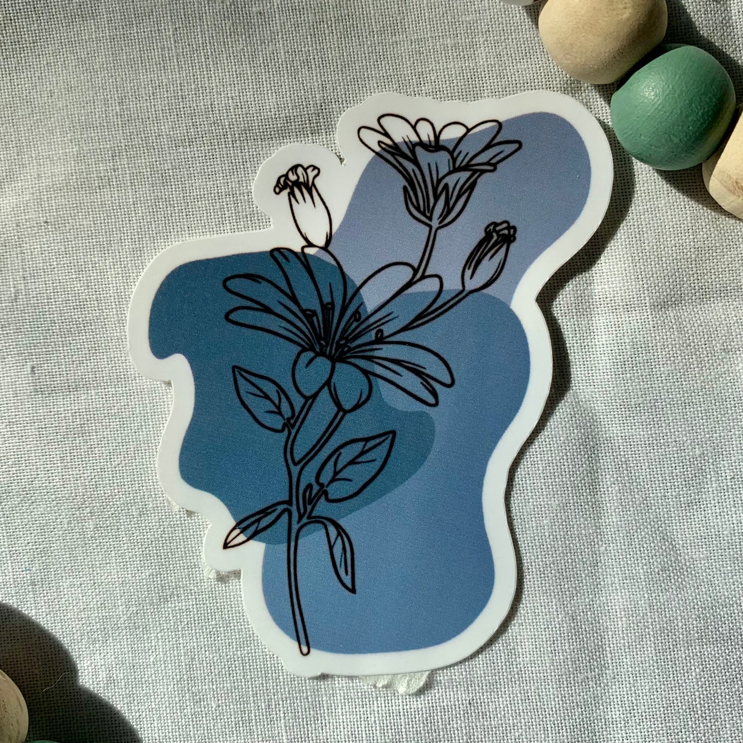 Blue Flowers Sticker