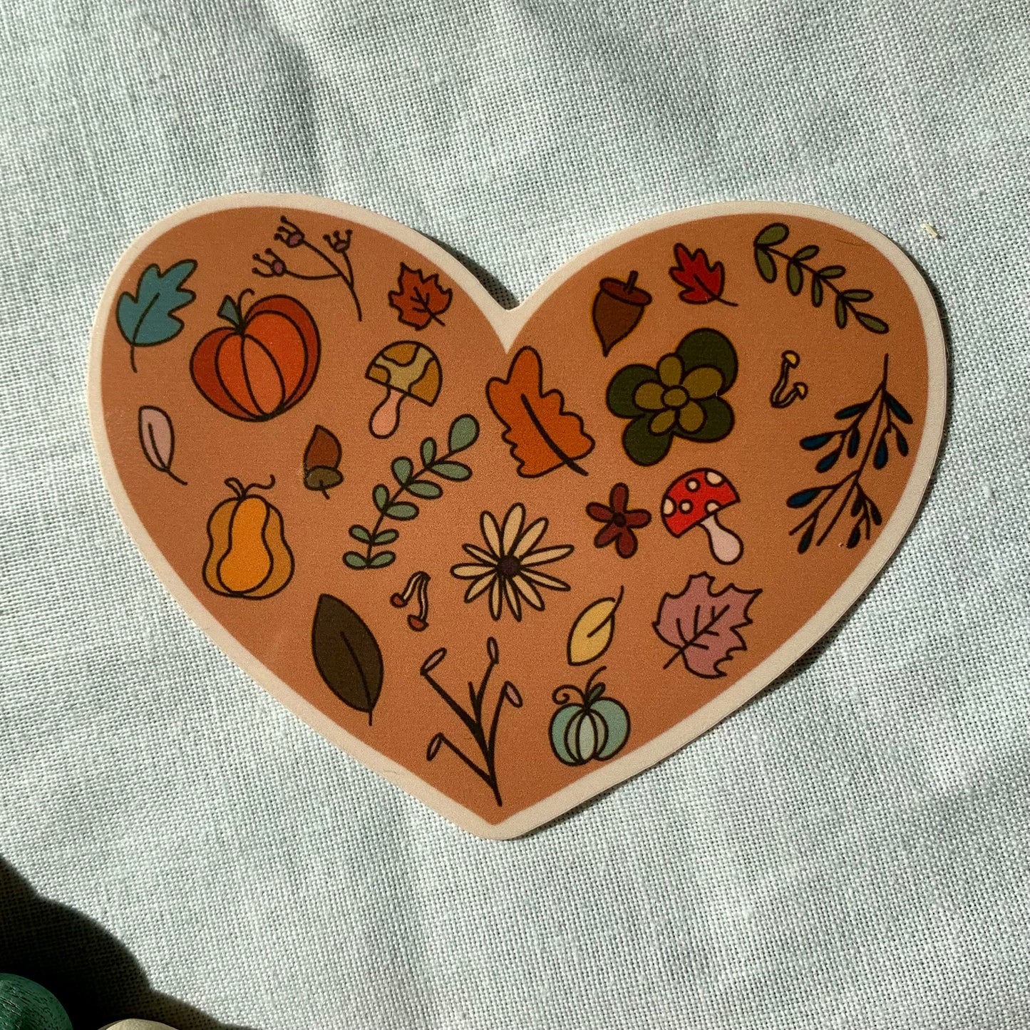 Fall Heart Sticker