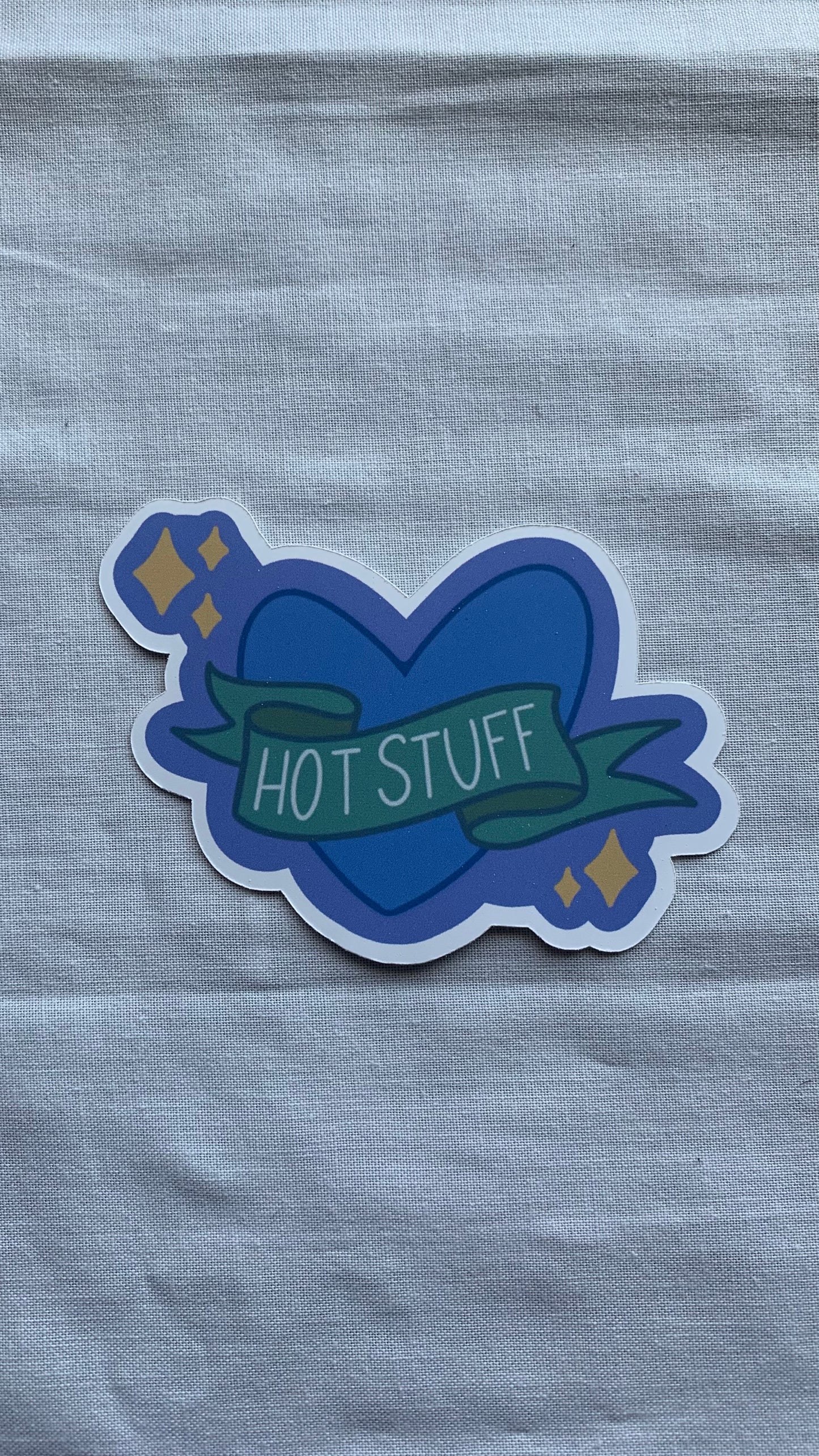 Hot Stuff Heart Sticker