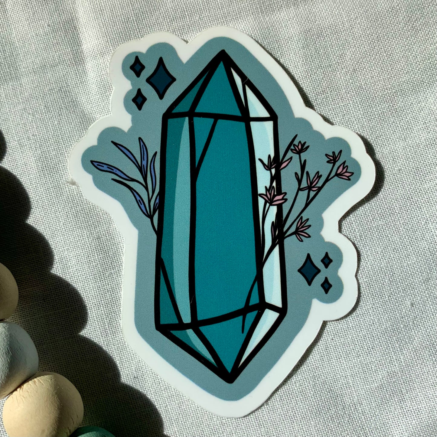 Blue Crystal Sticker