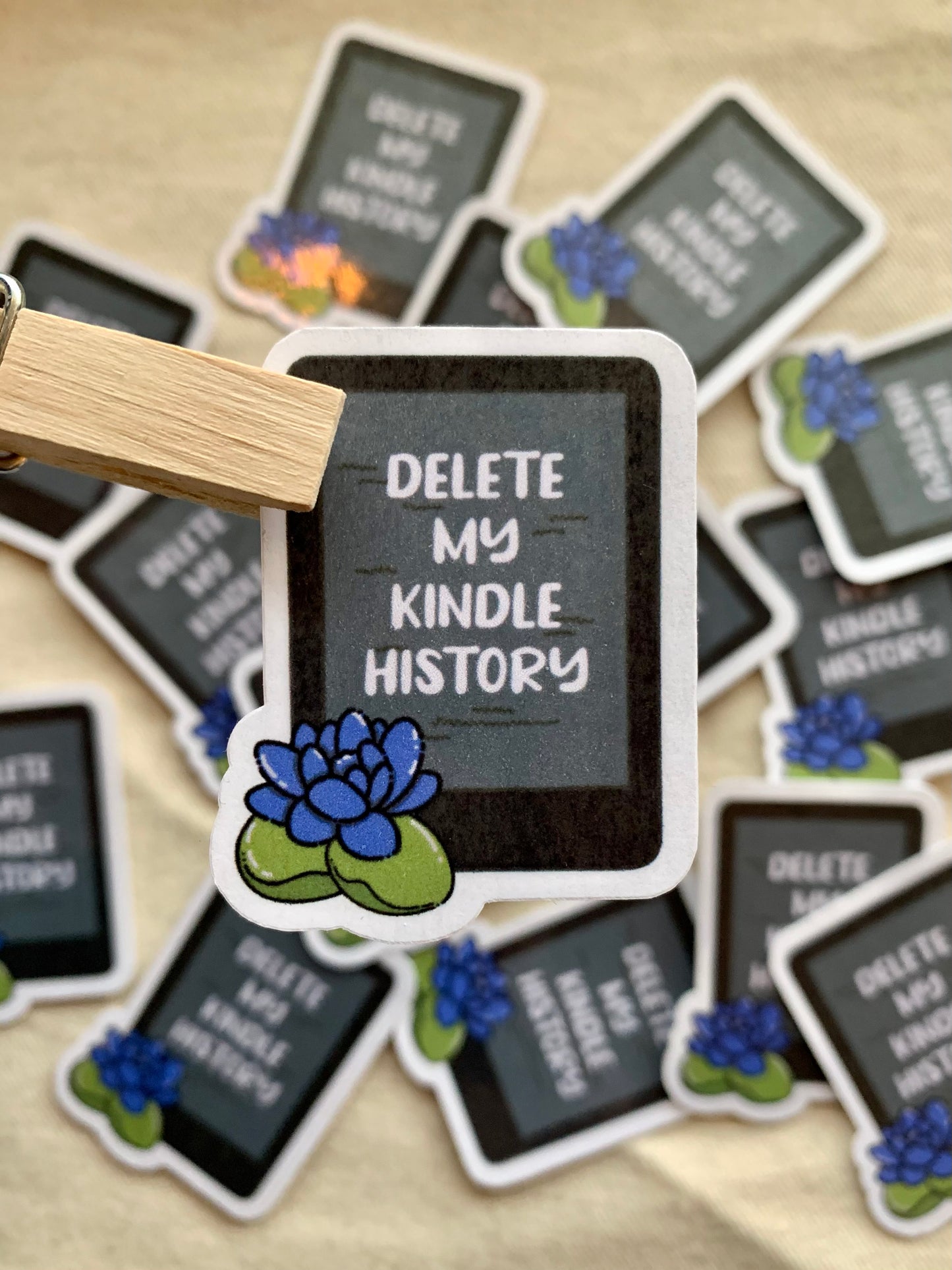 Delete My Kindle History Sticker