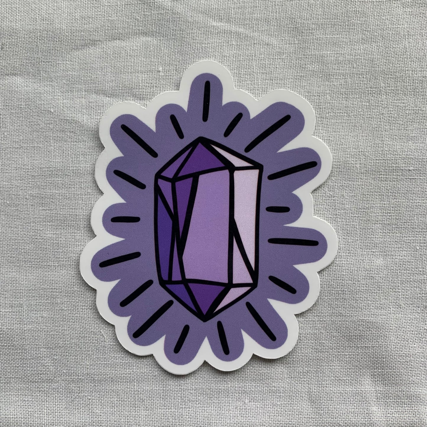 Purple Crystal Sticker