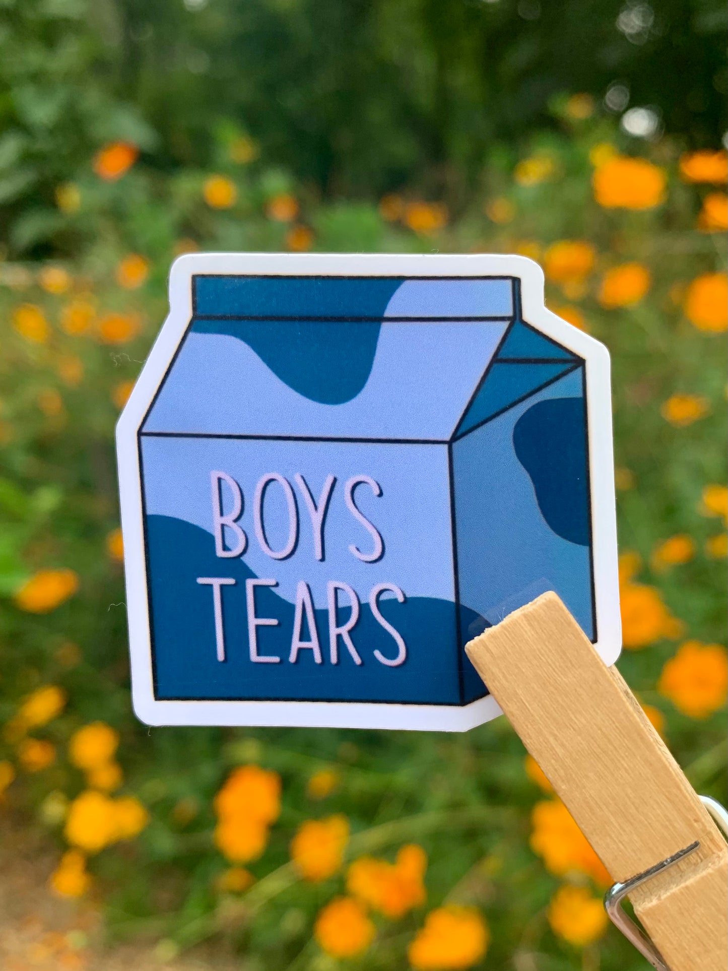 Milk Carton Of Boys Tears Stickers