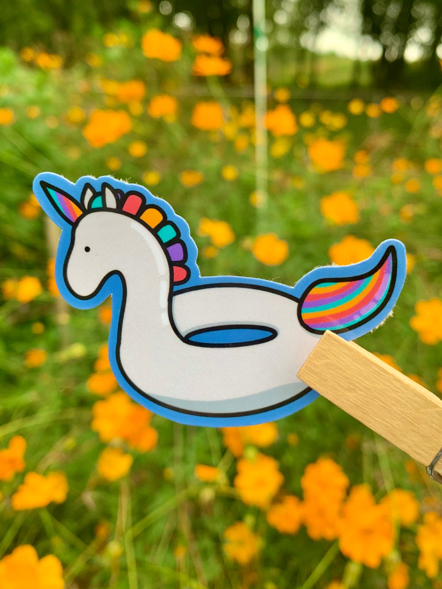 Unicorn Floaty Sticker
