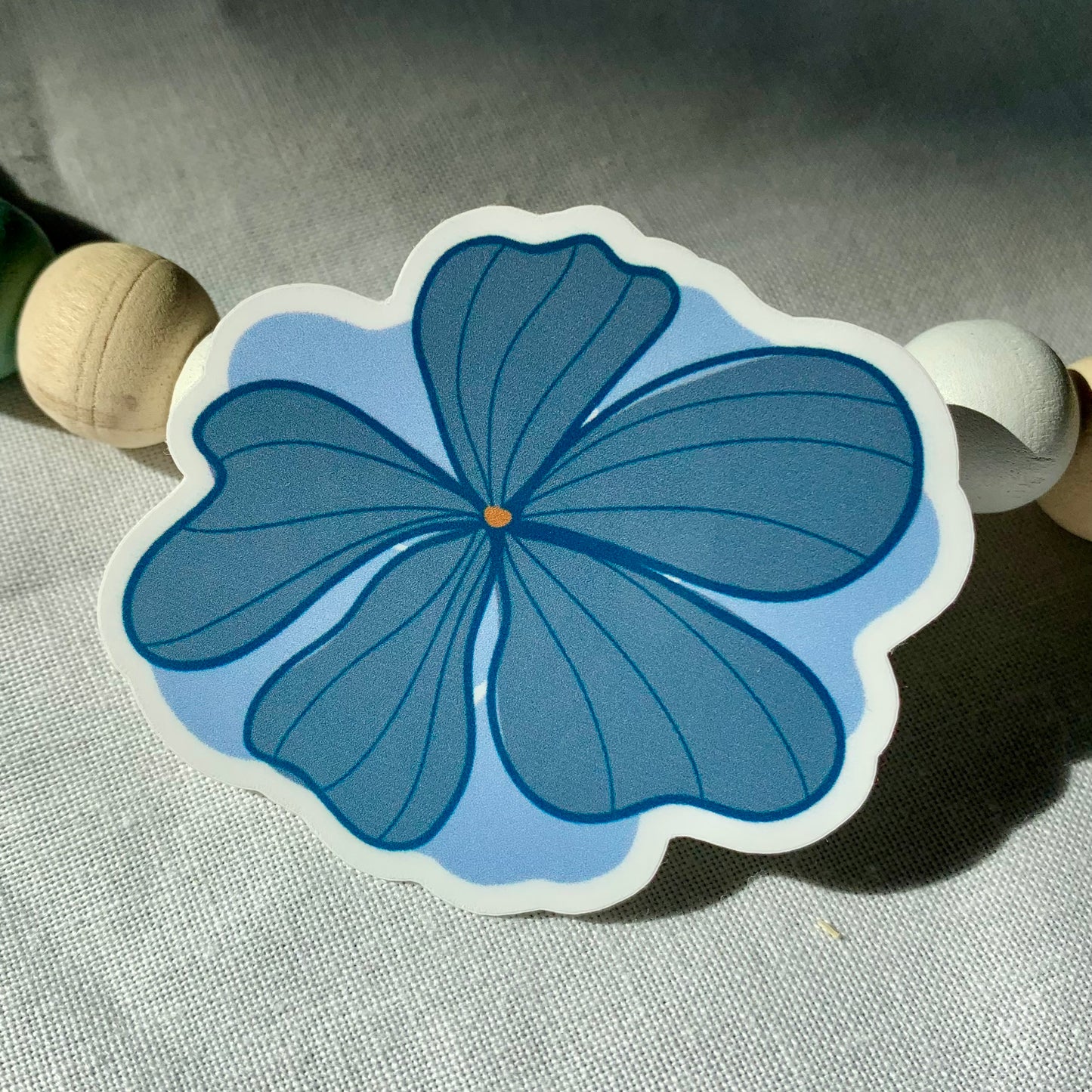 Blue Flower Sticker