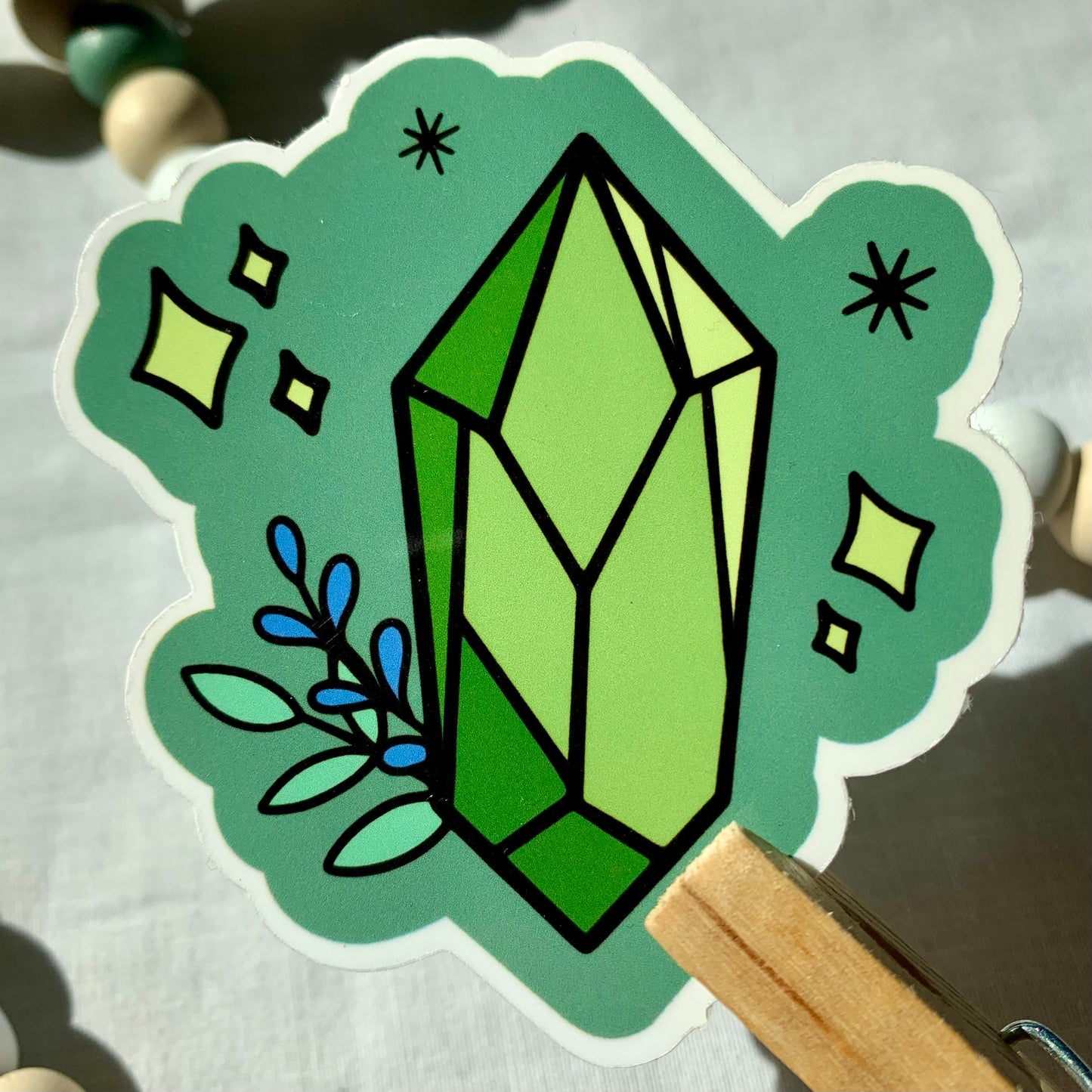 Green Crystal Sitcker