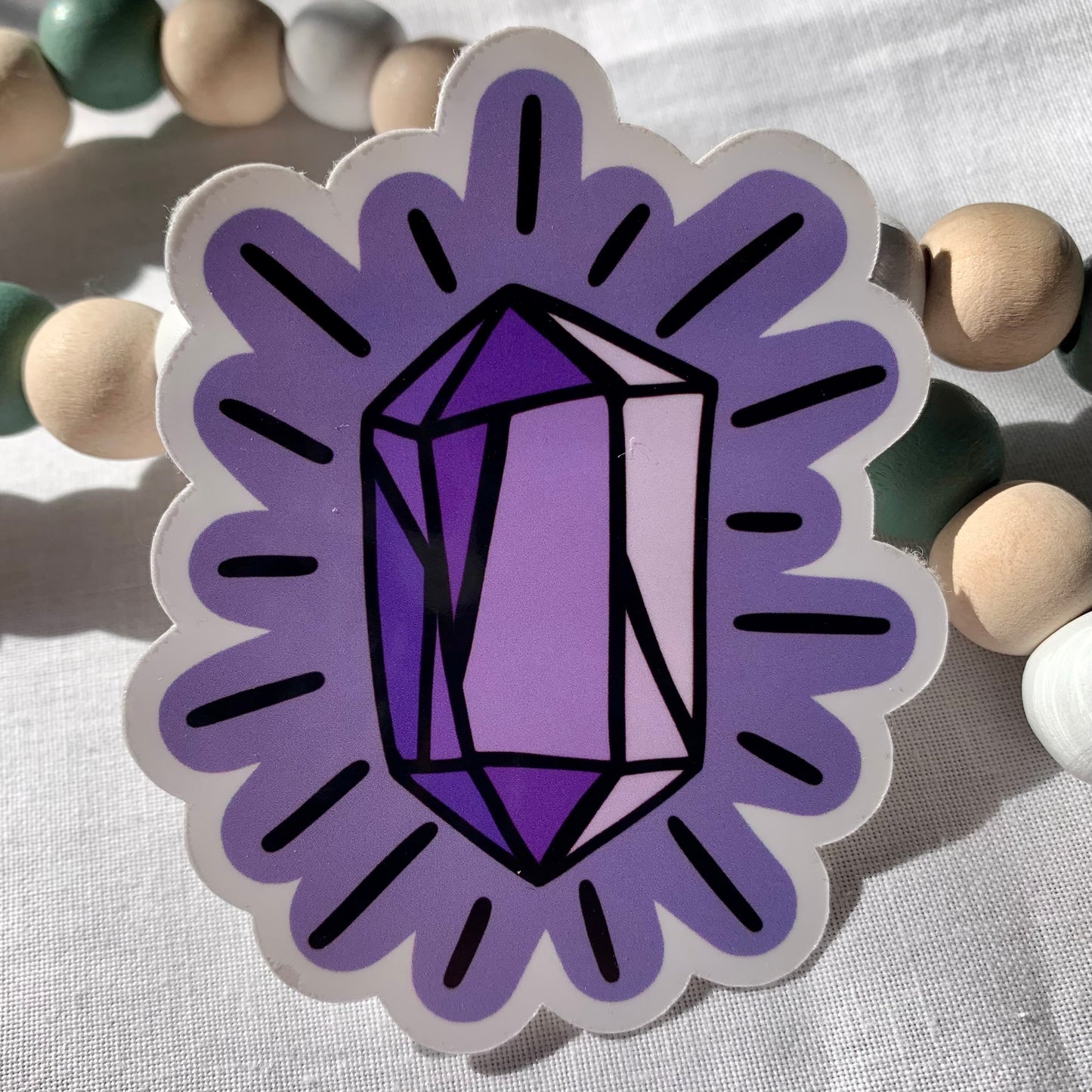 Purple Crystal Sticker