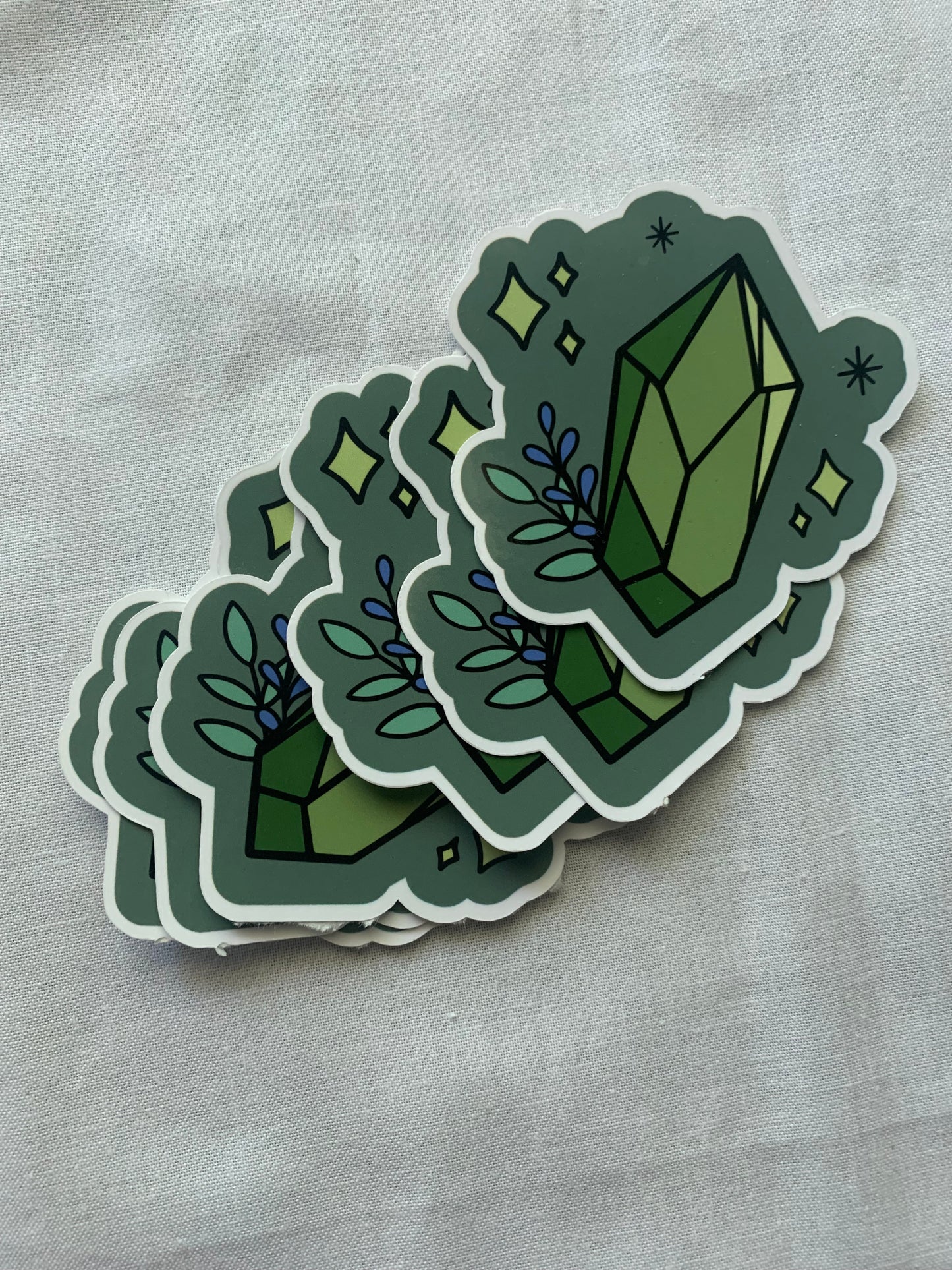 Green Crystal Sitcker