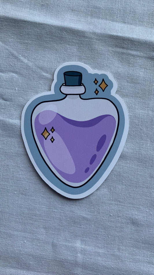 Purple Potion Bottle Sticker