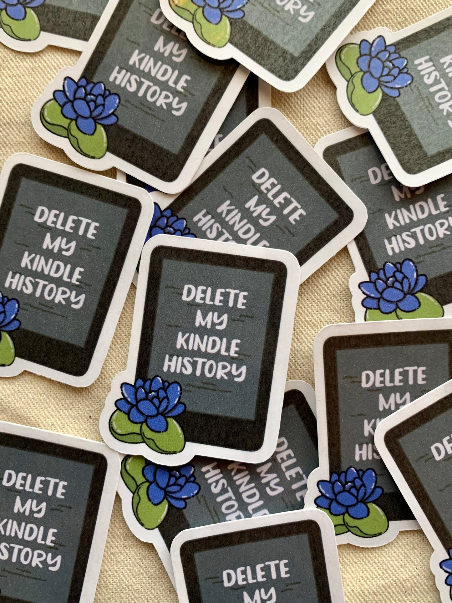 Delete My Kindle History Sticker