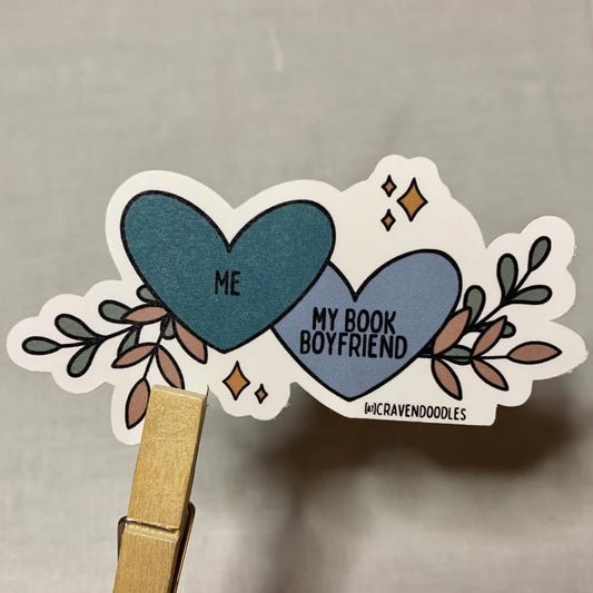 Me & My Book Boyfriend Sticker