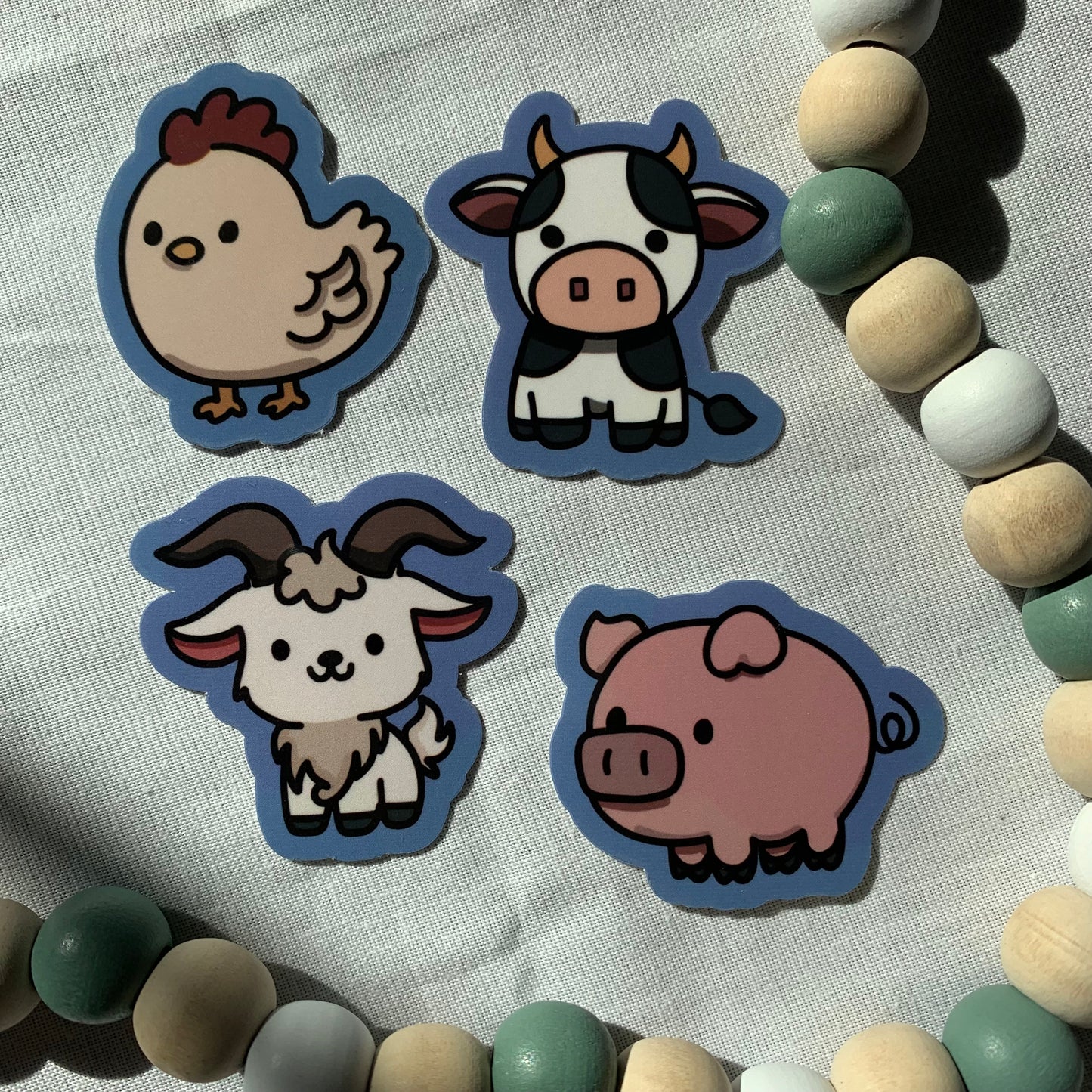 Farm Animals Sticker Bundle