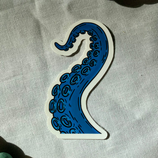 Blue Tentacle Sticker