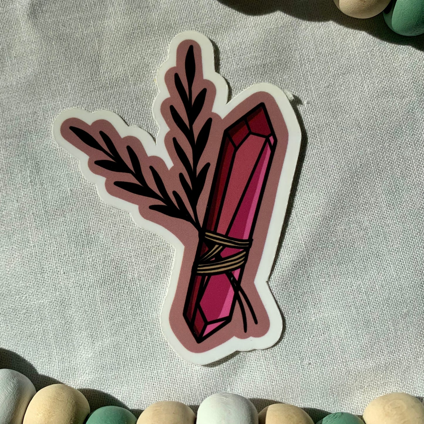 Pink Crystal Sticker