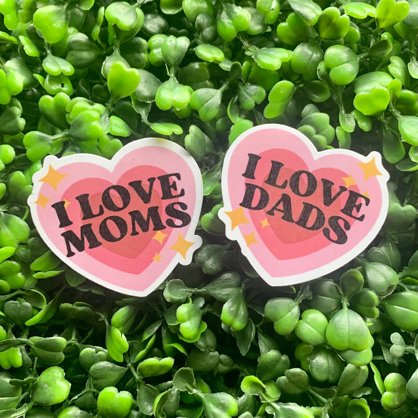 I Love Moms Sticker