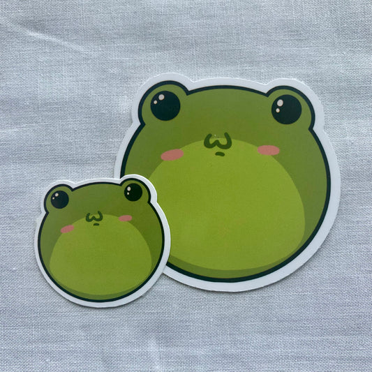 Round Frog and Mini Sticker