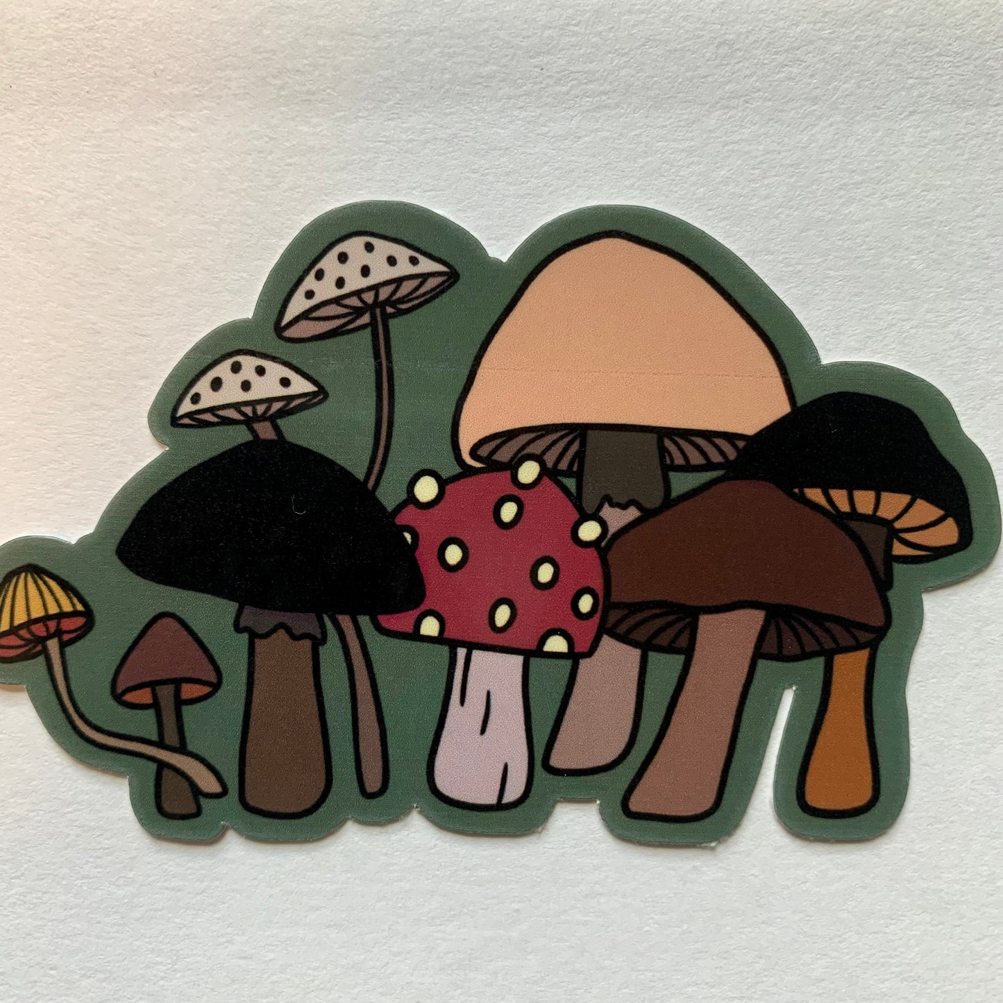 Mushroom Family Sticker