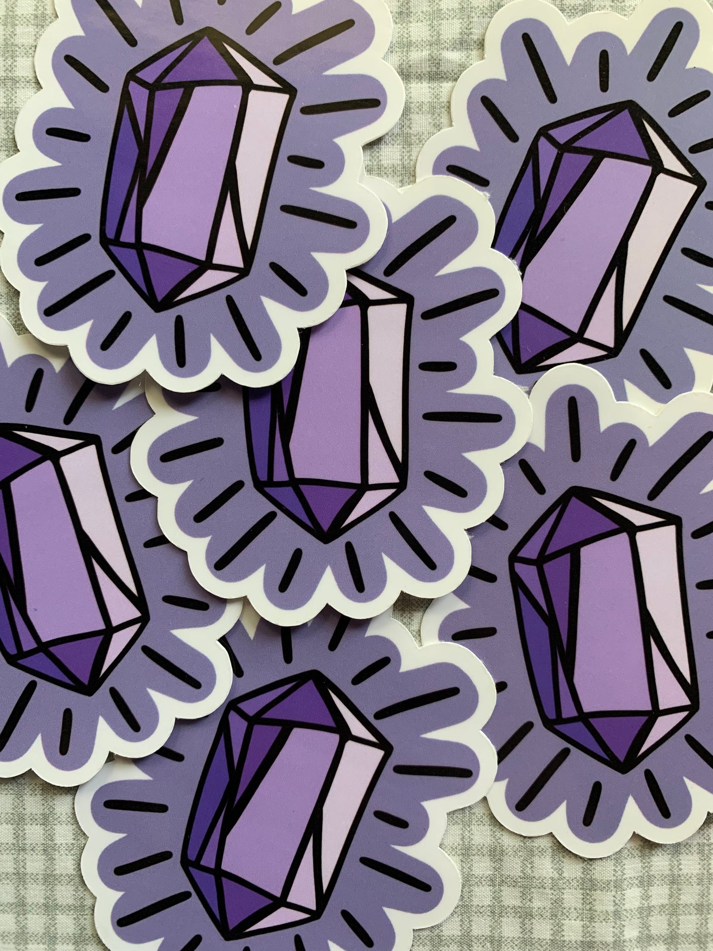 Purple Crystal Sticker