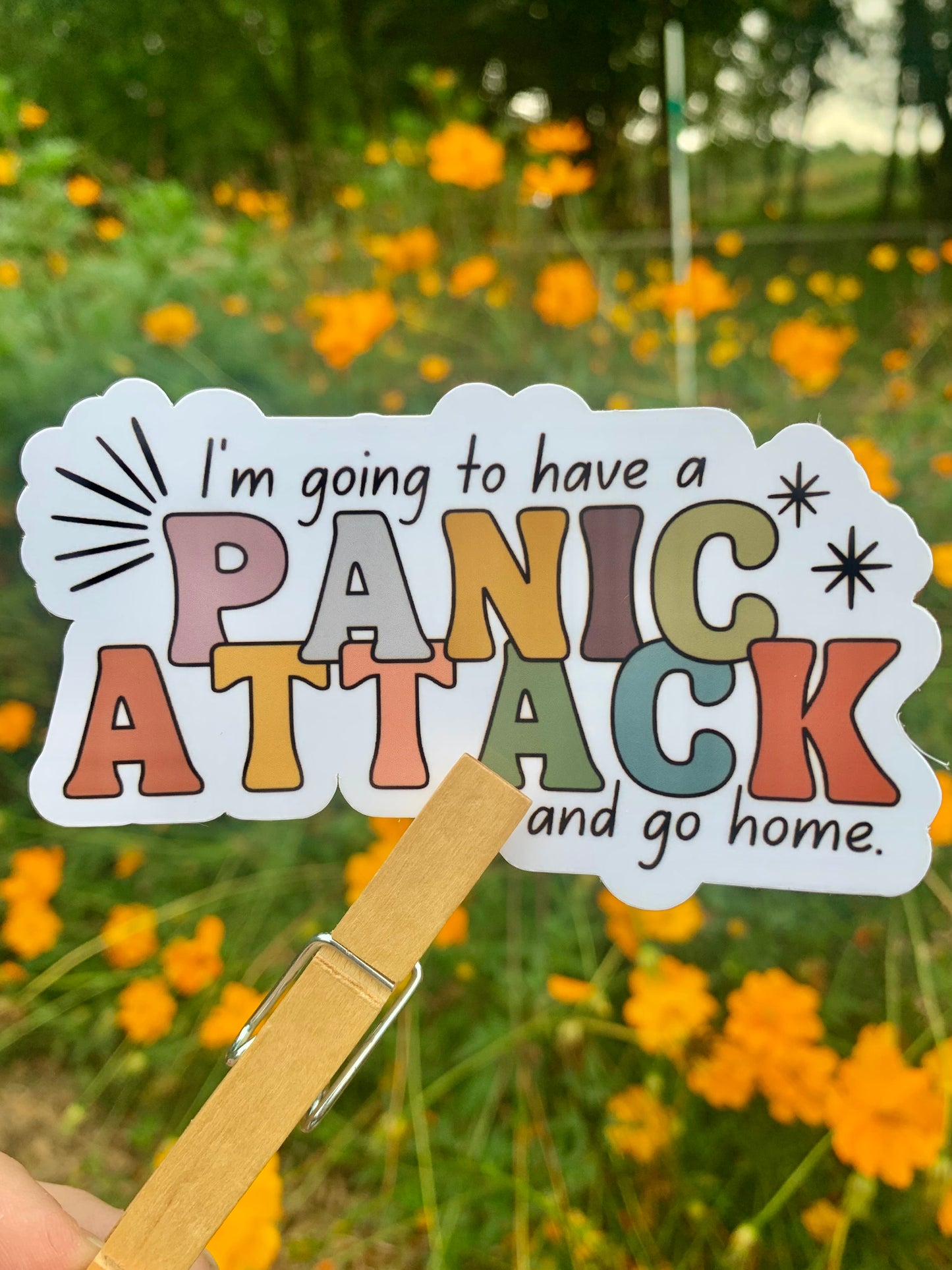 I’m going to have a panic Sticker