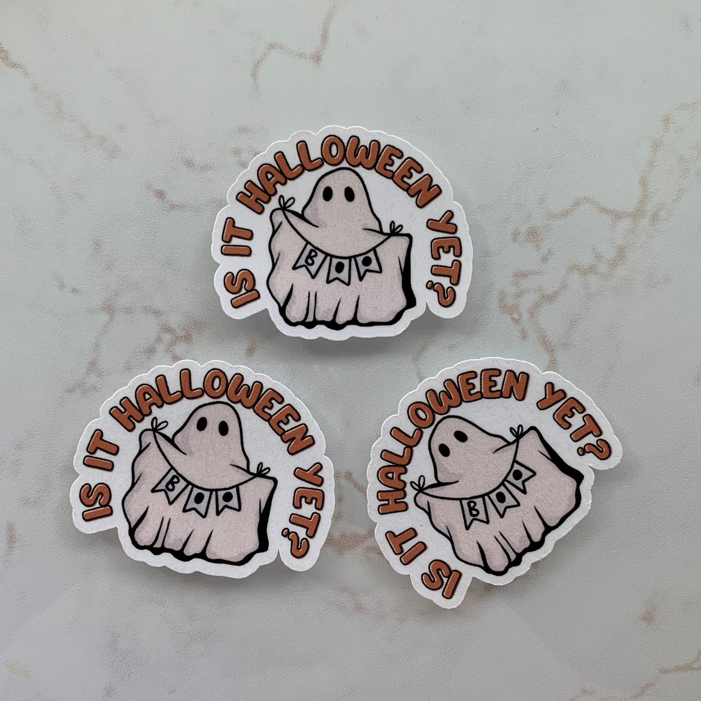 Is It Halloween Ghost Sticker
