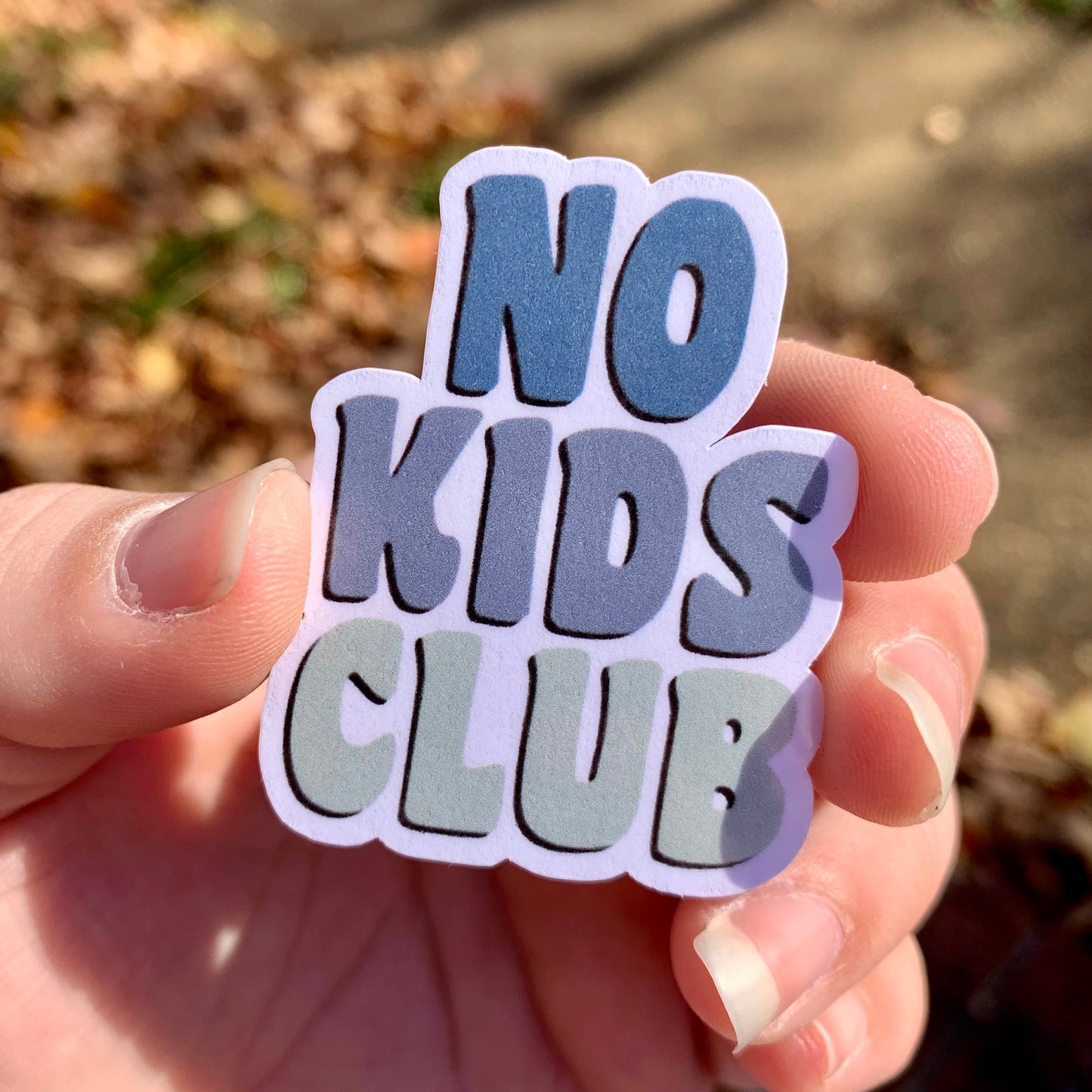 No Kids Club Sticker