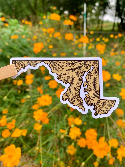Maryland State Flower Sticker