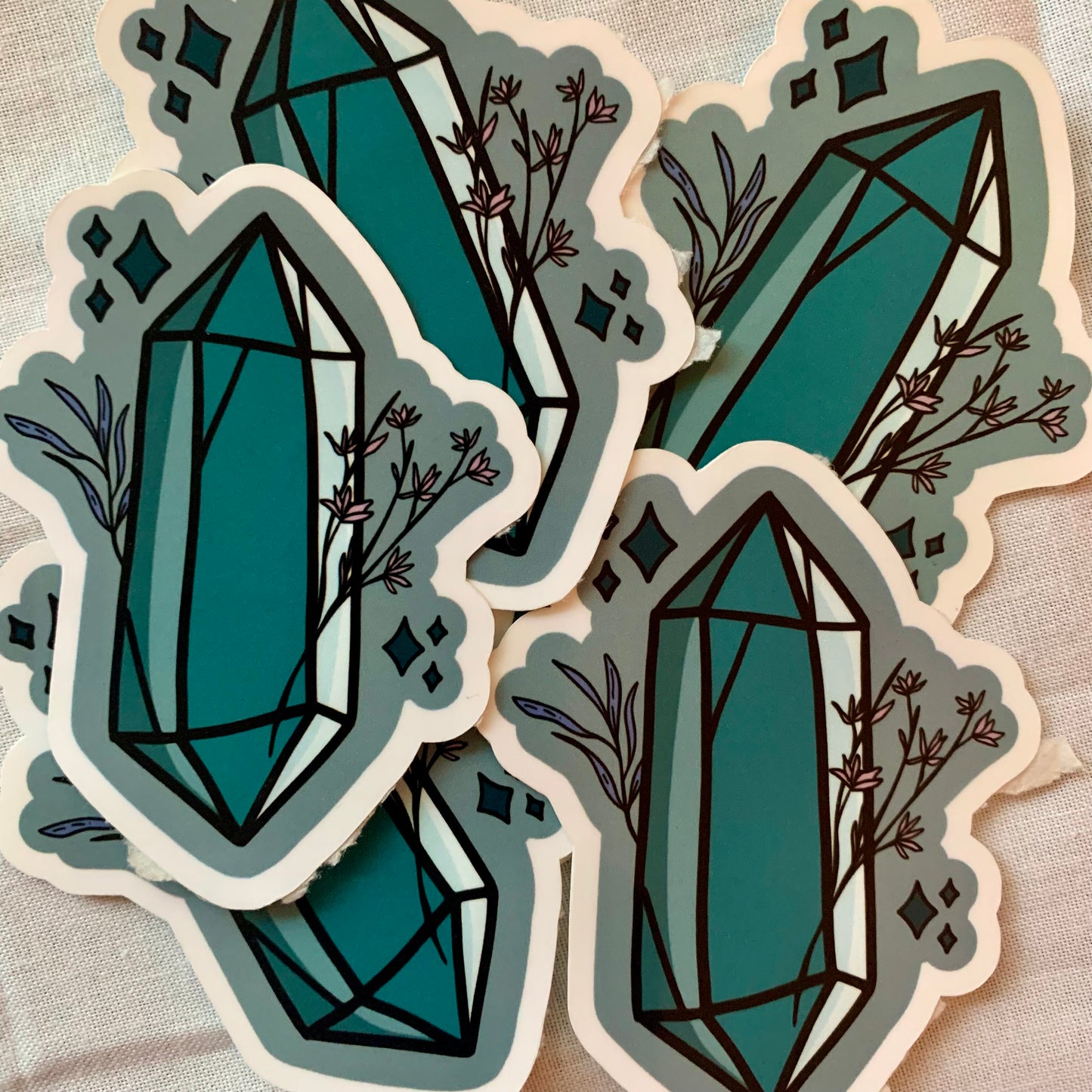 Blue Crystal Sticker