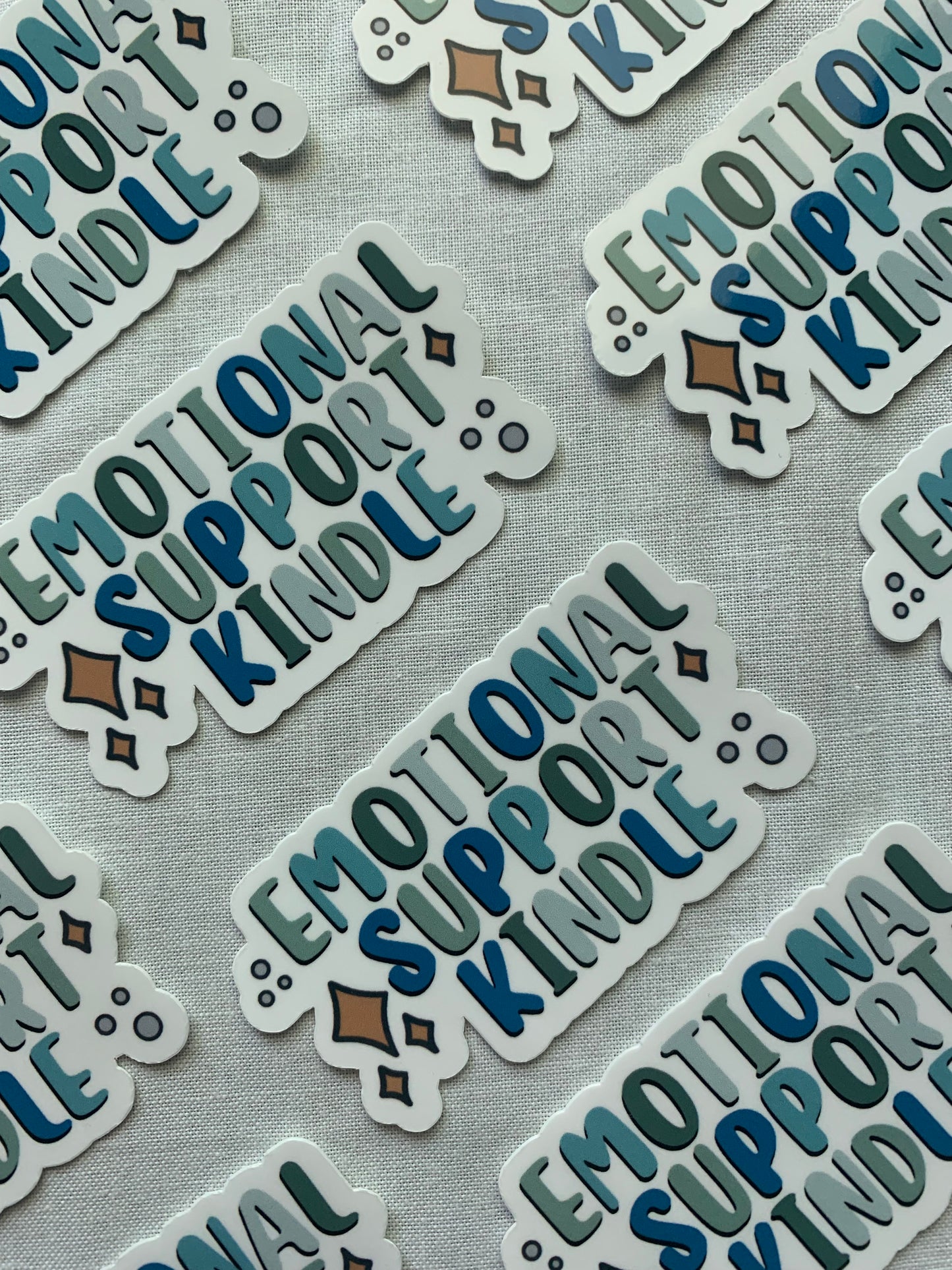 Emotional Support Kindle Sticker