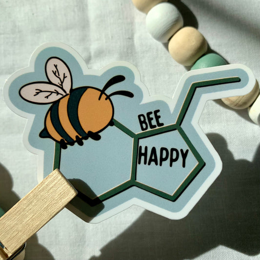 Bee Happy Sticker