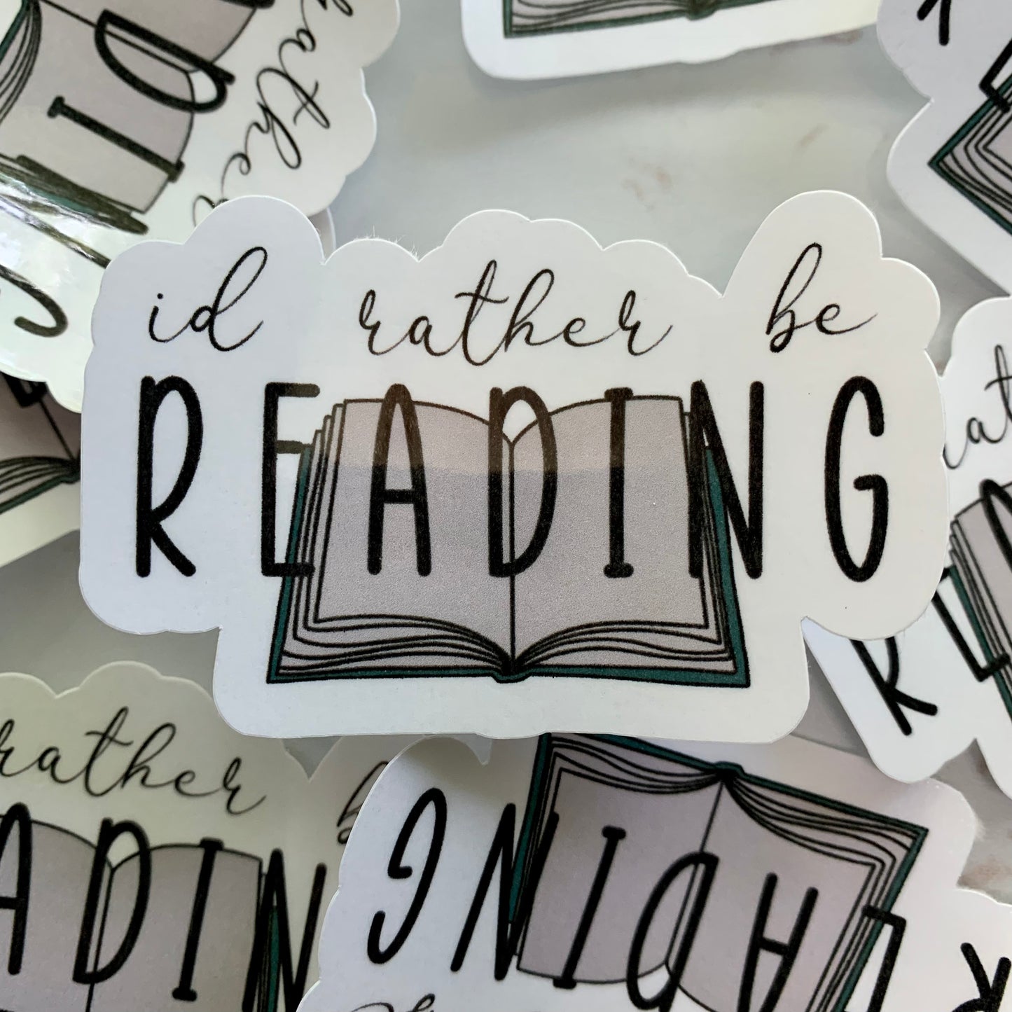 I’d Rather Be Reading Sticker